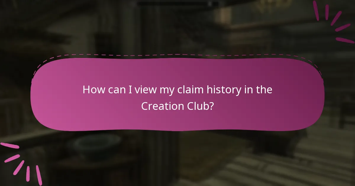 How do I track my purchases in the Creation Club?