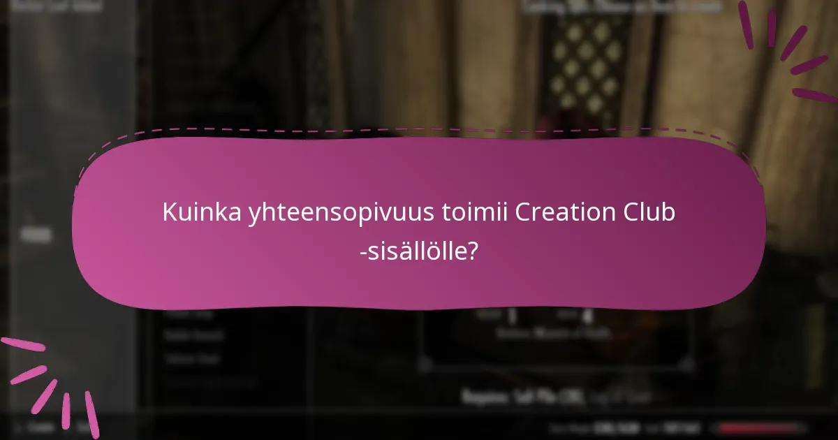 Kuinka hallita Creation Club -tiliäsi?