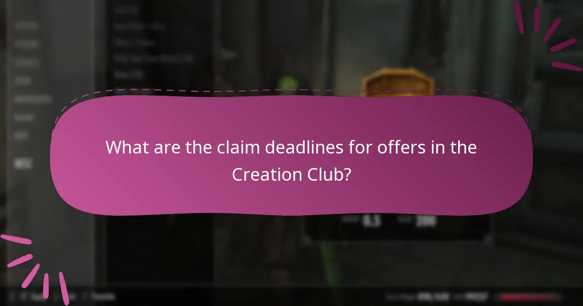 What are the current seasonal offers in the Creation Club?
